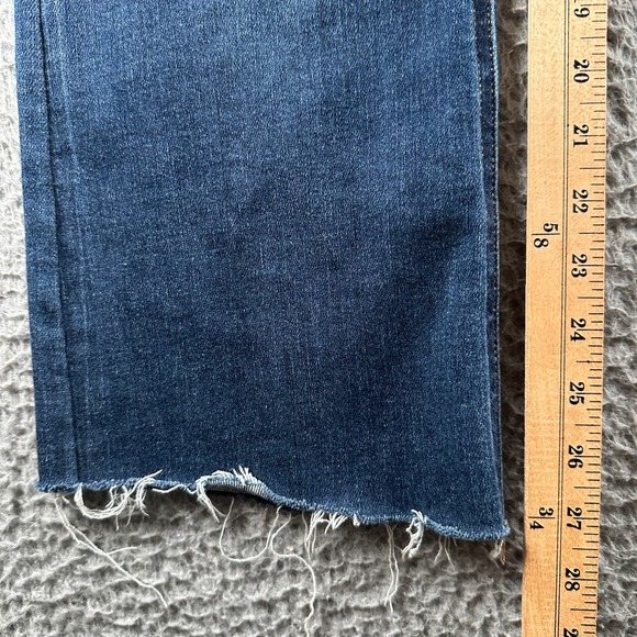 Judy Blue‎ Jeans Womens 15/32 Boot Cut Dark Wash Raw Frayed Hem Distressed - Picture 10 of 15